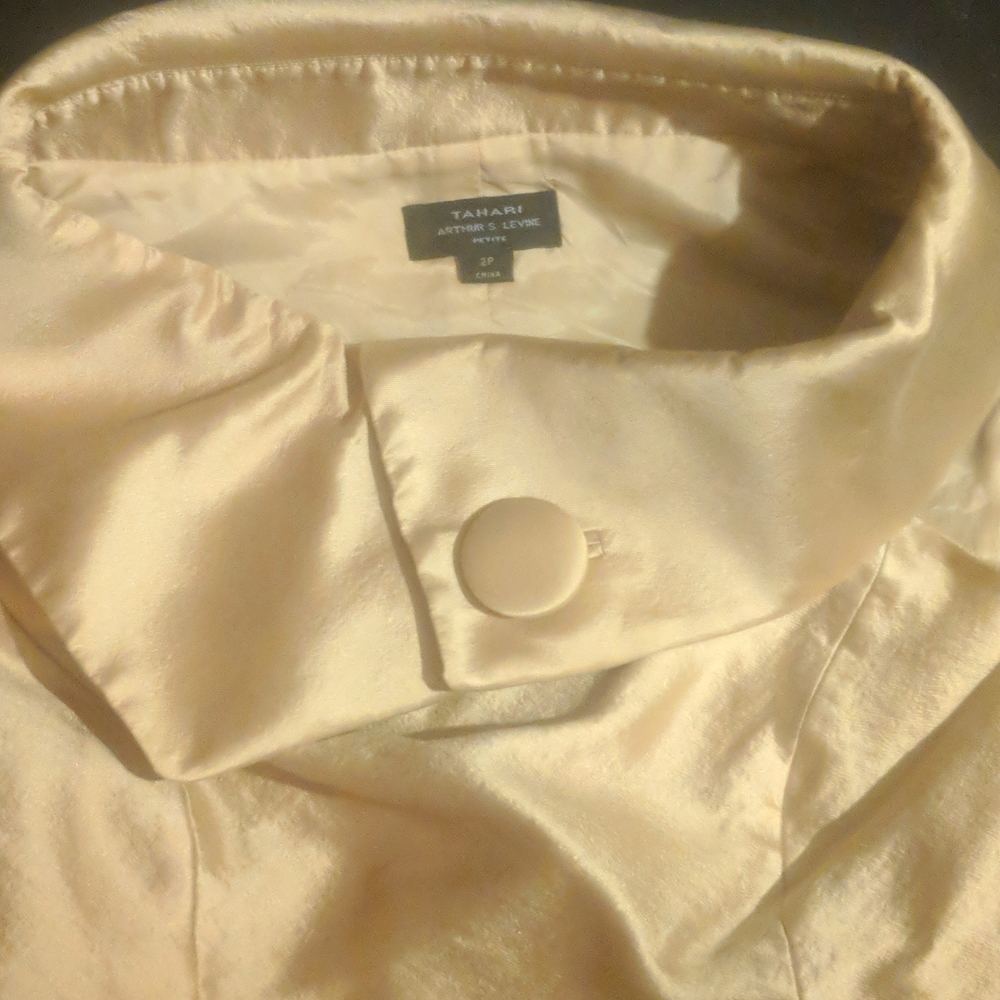 Tahari gold dress 2p